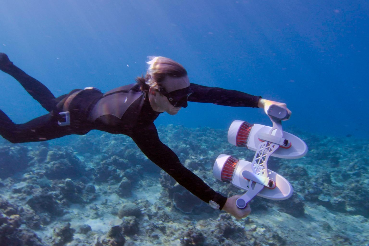 What speed underwater scooters are designed for, and other things you